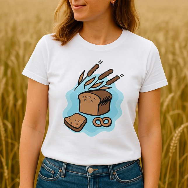 Rustic Hel Grain Bread Farmhouse Food T Shirt (Skapare uppladdad)