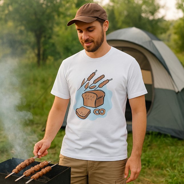 Rustic Hel Grain Bread Farmhouse Food T Shirt (Skapare uppladdad)