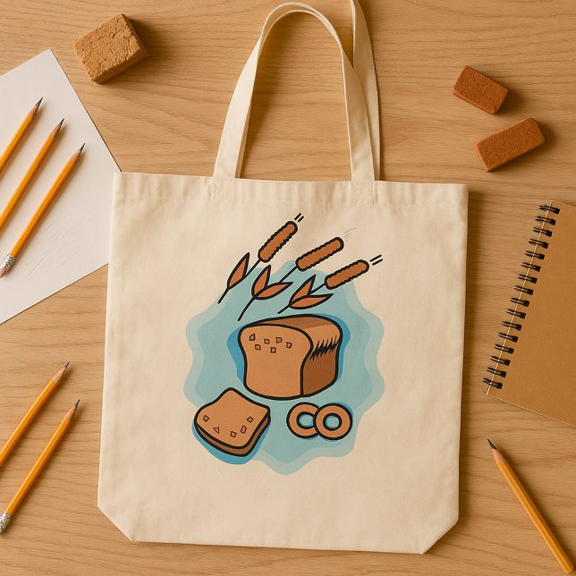 Rustic Hel Grain Bread Farmhouse Food Tygkasse (Skapare uppladdad)