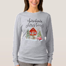 Rustic Helgdag Farmhouse jul T-shirt