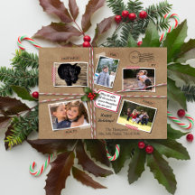 Rustic Helgdag jul Kraft Papper 5 Photo