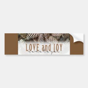 Rustic Helgdag och Joy Gräs Cone Bildekal