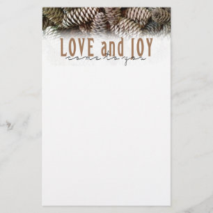 Rustic Helgdag och Joy Gräs Cone Brevpapper