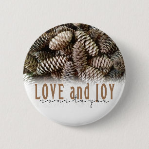 Rustic Helgdag och Joy Gräs Cone Knapp