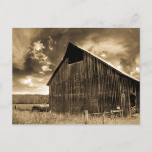 Rustic Historic Barn liggande foto Vykort