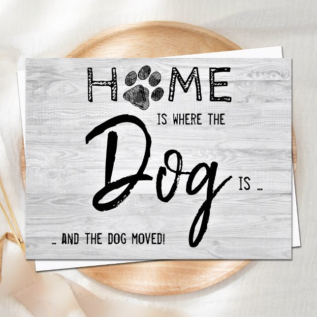 Rustic Home är där Hund är sällskapsdjurens Flytta Meddelande (Skapare uppladdad)