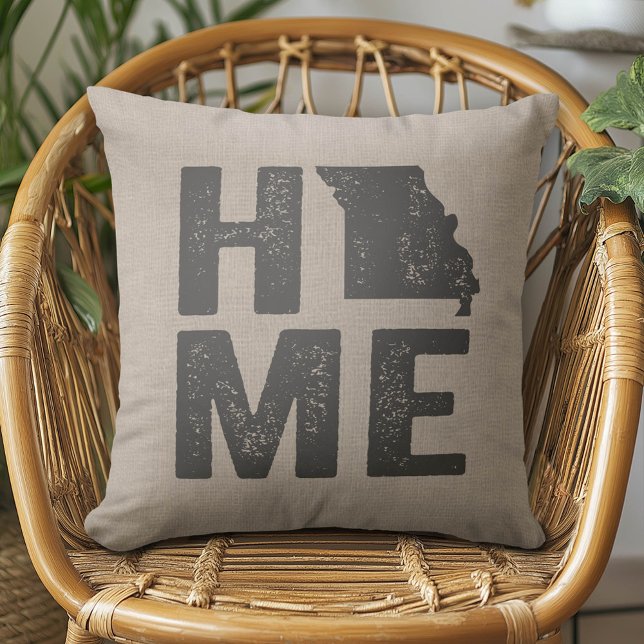 Rustic Home - Missouri State Kudde (Rustic Modern Missouri Home Pillow)