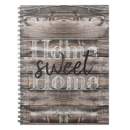 Rustic HOME SWEET HOME | Anteckningsbok