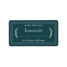 Rustic Homemade Baked Goods Sylt Canning Teal