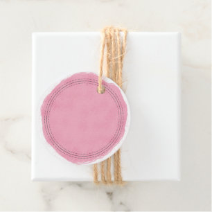 Rustic Homemade Rosa Vattenfärg Tvättar Skriva på Gåvor Etiketter