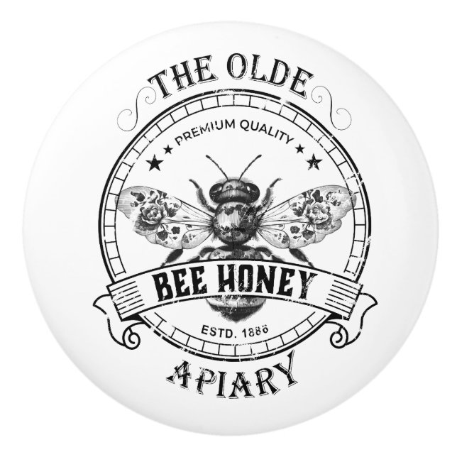 Rustic Honey Farm decorative knob / pull Knopp (Framsidan)