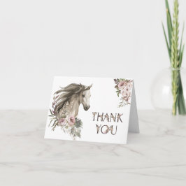 Rustic Horse Baby Shower Tack Kort