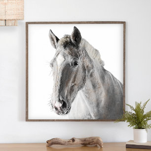 Rustic Horse Minimalist Modern Land Farmhouse Poster