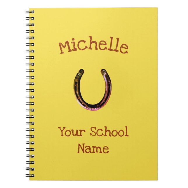 Rustic Horseshoe Anteckningsbok (Framsidan)