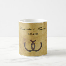 Rustic Horseshoes Distress BG Kaffemugg