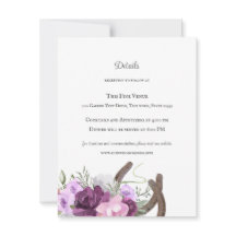 Rustic Horseshoes och Flowers Lila