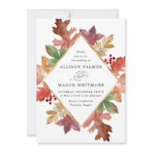 Rustic Höst löv Fall Wedding