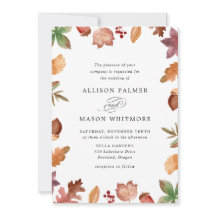 Rustic Höst löv Fall Wedding