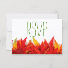 Rustic Höst löv Fall Wedding- OSA Kort