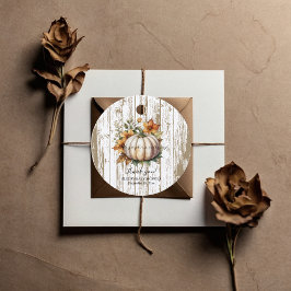 Rustic Höst löv Little Pumpkin Baby Shower Gåvor Etiketter