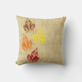 Rustic Höst löv Pillow Kudde