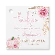 Rustic höstboho Pumpkin flicka dusch