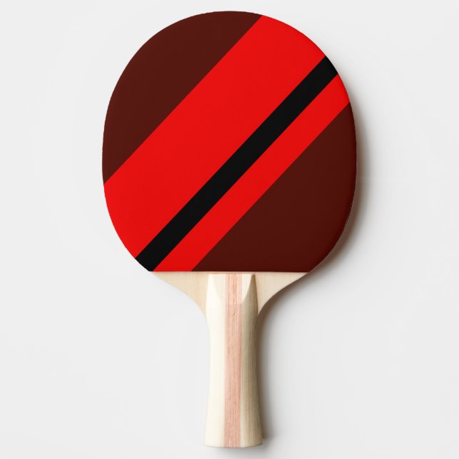 Rustic Hot Rod Racing Stripe-paddel Pingisracket (Framsidan)
