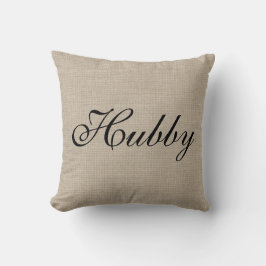 Rustic Hubby Pillow Kudde