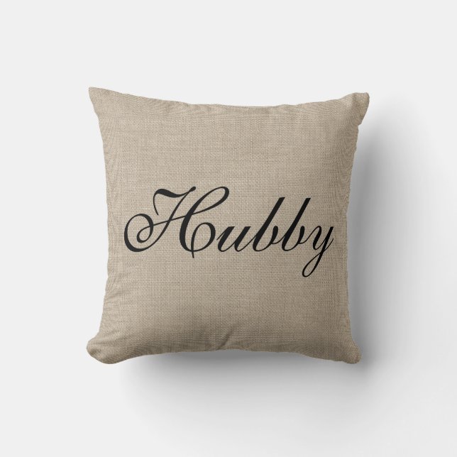 Rustic Hubby Pillow Kudde (Framsida)