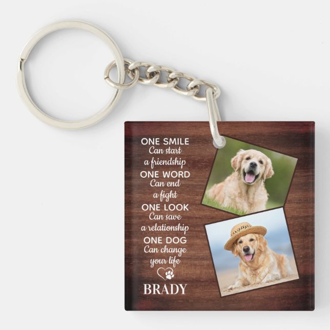 Rustic Hund älskare Quote Keepsakes Pet Hund Photo (Framsidan)