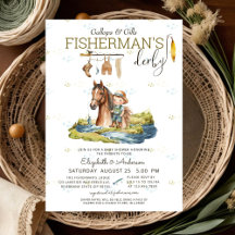 Rustic Hunter Fishermans Derby Baby Shower