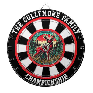 Rustic Hunting Lodge Hjort Art Darttavla