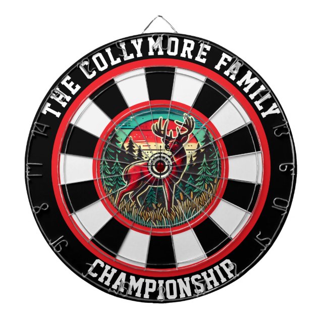 Rustic Hunting Lodge Hjort Art Darttavla (Framsidan)