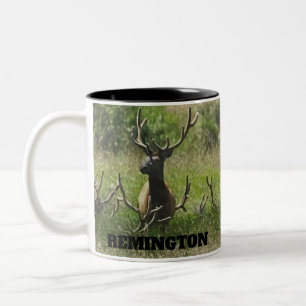 Rustic Hunting Wildlife Elk Hjort Två-Tonad Mugg