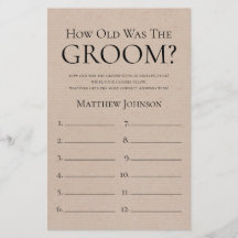 Rustic hur gammal var Groom