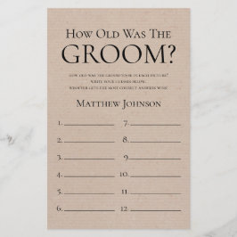 Rustic hur gammal var Groom