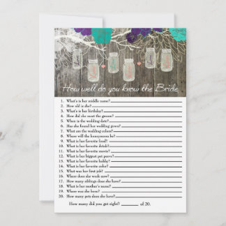 Rustic Hur väl känner du till Bride Game?