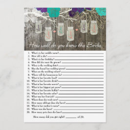 Rustic Hur väl känner du till Bride Game?