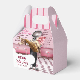 Rustic Ice-kräm Uppskalad Möhippa Presentaskar