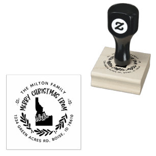 Rustic Idaho God jul Returadress Stämpel