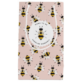 Rustic Illustrated Bee Rosa Customized Gift Bag