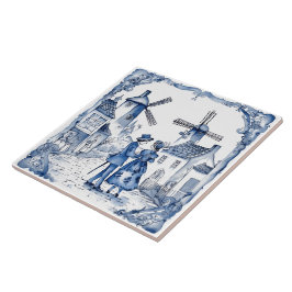 Rustic Indigo Village Tiles Kakelplatta