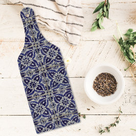 Rustic Italy Tiles Azulejo Blue White Geometric