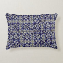 Rustic Italy Tiles Azulejo Blue White Geometric