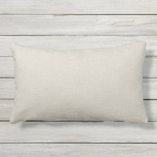 Rustic Ivory Faux Burlap Pillow Utomhuskudde