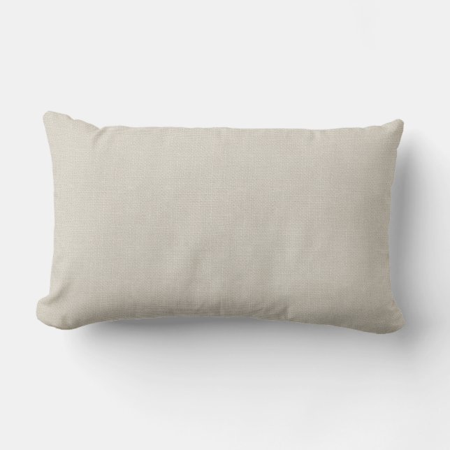 Rustic Ivory Faux Burlap Pillow Utomhuskudde (Framsida)