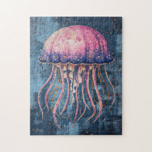 Rustic Jellyfish Oljemålning Pussel