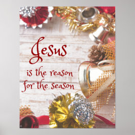 Rustic Jesus är orsaken till säsongsjulen Poster