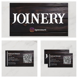 Rustic Joinery African Blackwood Bessit Visitkort