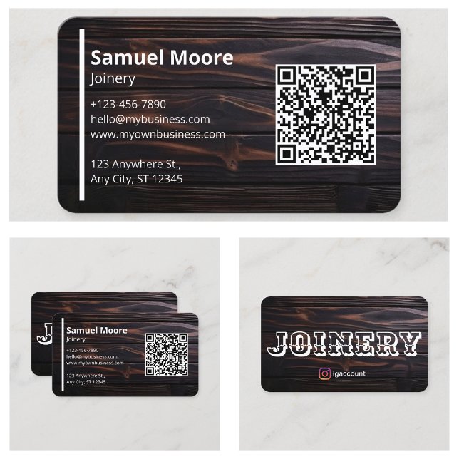 Rustic Joinery Visitkort (Rustic Joinery Business Card
)